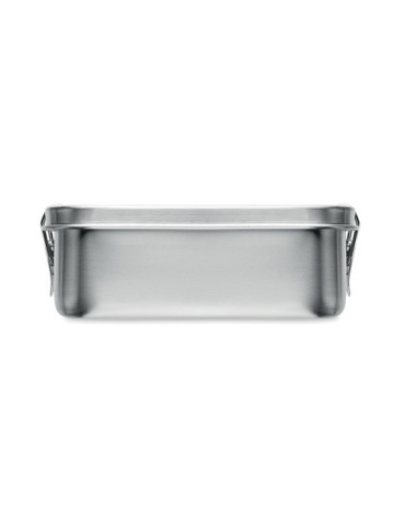 GOBUDDY Boîte à lunch 750mL Couleurs : argenté mat objet promotionnel éco-responsable