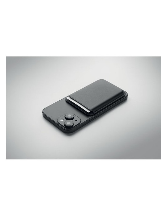 KARTA Porte-cartes magnétique Couleurs : noir marquage laser ultra précis