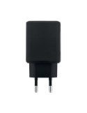 EXTEN Adaptateur/chargeur mural UE Couleurs : noir personnalisable avec votre logo