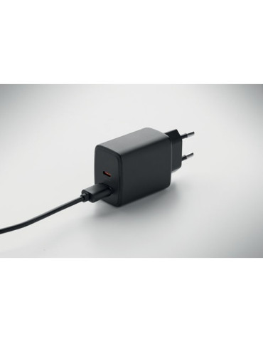 EXTEN Adaptateur/chargeur mural UE Couleurs : noir marquage laser ultra précis