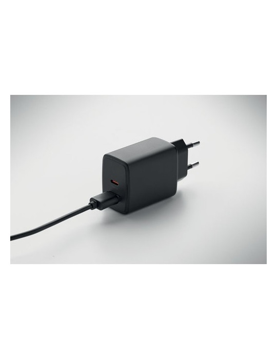 EXTEN Adaptateur/chargeur mural UE Couleurs : noir marquage laser ultra précis