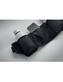 STEADY Sac de sport 420D RPET Couleurs : noir marquage laser ultra précis