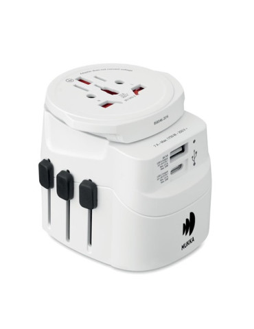 PRO LIGHT USB AC30 PD Adaptateur SKROSS® 30W Couleurs : blanc marquage laser ultra précis