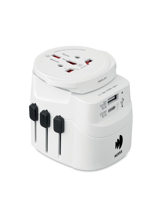 PRO LIGHT USB AC30 PD Adaptateur SKROSS® 30W Couleurs : blanc marquage laser ultra précis