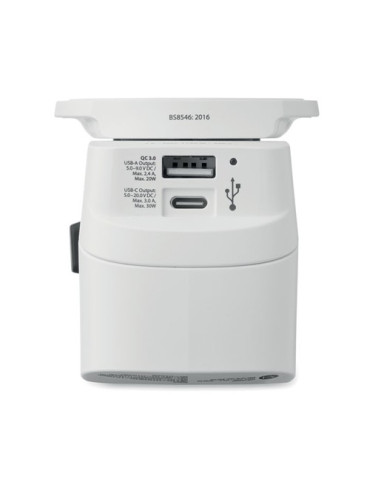 PRO LIGHT USB AC30 PD Adaptateur SKROSS® 30W Couleurs : blanc accessoire événementiel unique