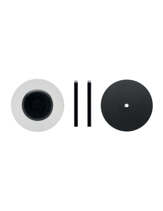 LOUNGE Lampe rechargeable en fer Couleurs : noir personnalisable avec votre logo