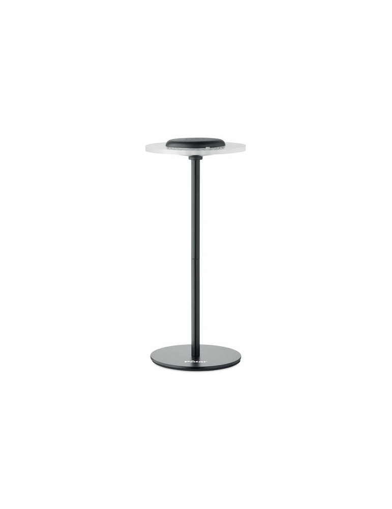 LOUNGE Lampe rechargeable en fer Couleurs : noir goodies publicitaire événementiel