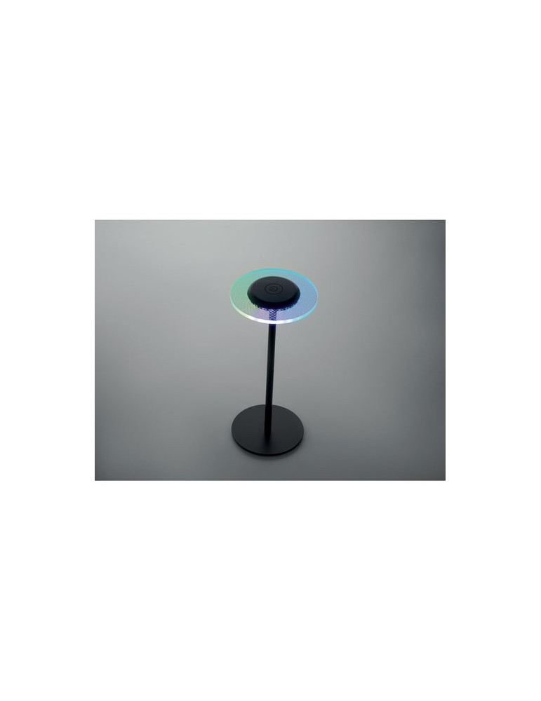 LOUNGE Lampe rechargeable en fer Couleurs : noir impression haute définition