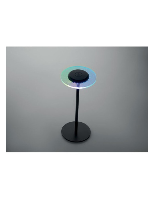 LOUNGE Lampe rechargeable en fer Couleurs : noir impression haute définition