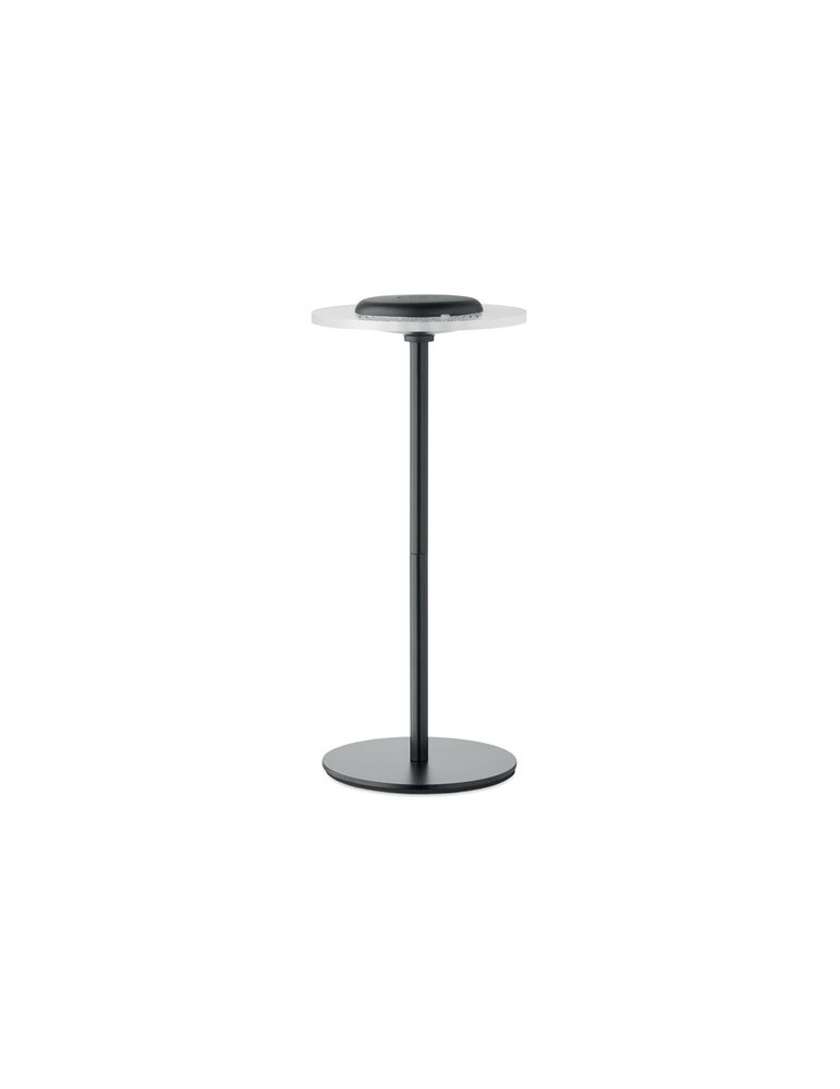 LOUNGE Lampe rechargeable en fer Couleurs : noir objet promotionnel éco-responsable