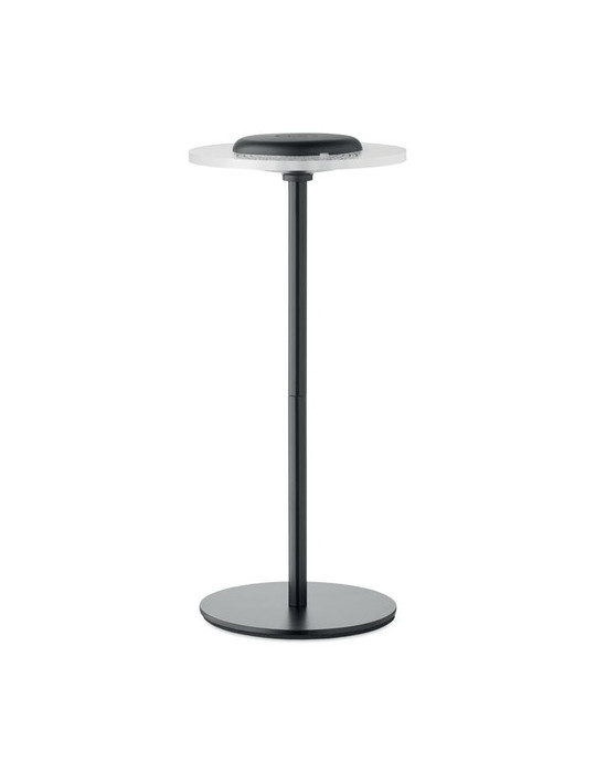 LOUNGE Lampe rechargeable en fer Couleurs : noir objet promotionnel éco-responsable