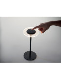 LOUNGE Lampe rechargeable en fer Couleurs : noir cadeau collaborateur premium
