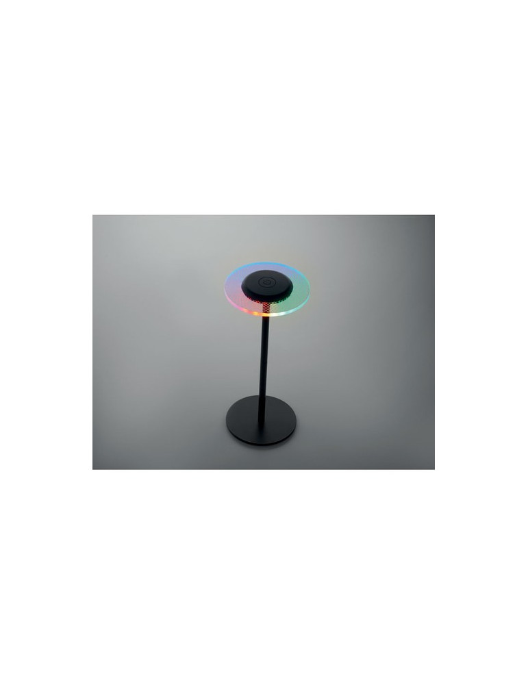 LOUNGE Lampe rechargeable en fer Couleurs : noir accessoire événementiel unique