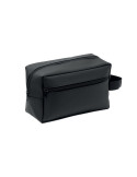 DOPPKIT Trousse de toilette 600D RPET Couleurs : noir personnalisable avec votre logo