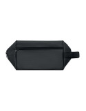 DOPPKIT Trousse de toilette 600D RPET Couleurs : noir marquage laser ultra précis