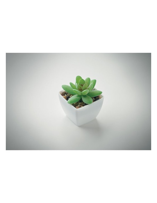 ARTIGRAP Mini plante artificielle Couleurs : blanc impression haute définition