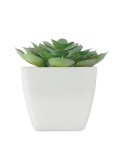 ARTIECHE Mini plante artificielle Couleurs : blanc personnalisable avec votre logo