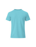 T-Shirt Enfant Cocker Matières : polyester Taille textile : 5/6 ans Couleurs : turquoise marquage couleur éclatante