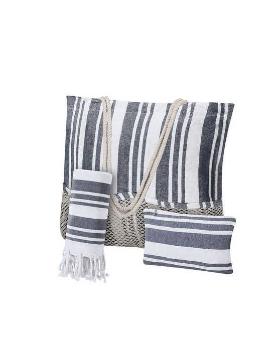 Set Bekoran Matières : coton Couleurs : bleu marine impression haute définition
