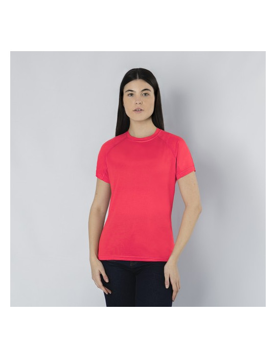T-Shirt Femme Cocker Matières : polyester Taille textile : XXL Couleurs : rose fluo livraison express 24h 48h