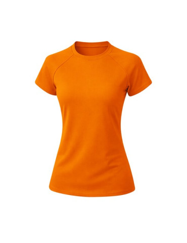 T-Shirt Femme Cocker Matières : polyester Taille textile : L Couleurs : orange fluo impression logo haute qualité