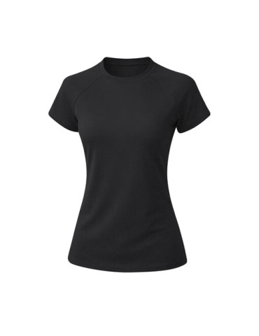 T-Shirt Femme Cocker Matières : polyester Taille textile : L Couleurs : noir marquage couleur éclatante