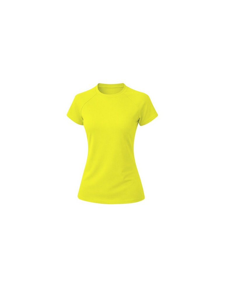 T-Shirt Femme Cocker Matières : polyester Taille textile : XL Couleurs : jaune fluo cadeau client original
