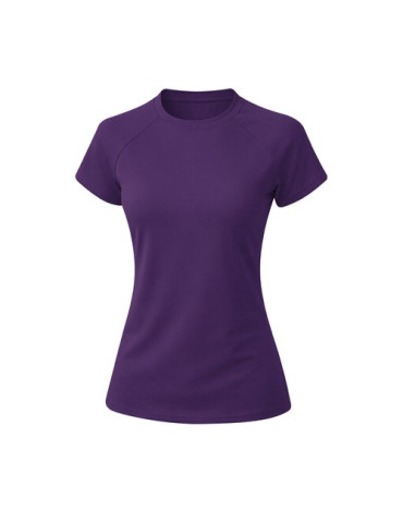 T-Shirt Femme Cocker Matières : polyester Taille textile : S Couleurs : violet marquage couleur éclatante