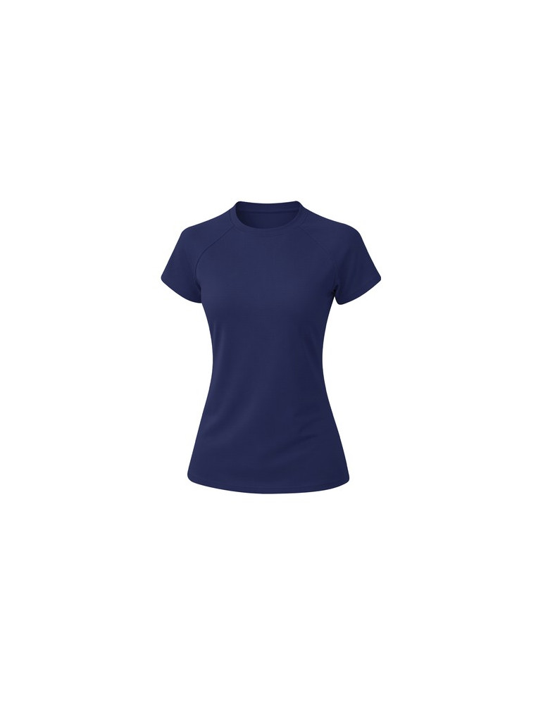 T-Shirt Femme Cocker Matières : polyester Taille textile : M Couleurs : bleu marine personnalisable avec votre logo