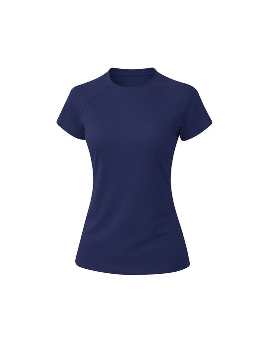 T-Shirt Femme Cocker Matières : polyester Taille textile : M Couleurs : bleu marine personnalisable avec votre logo