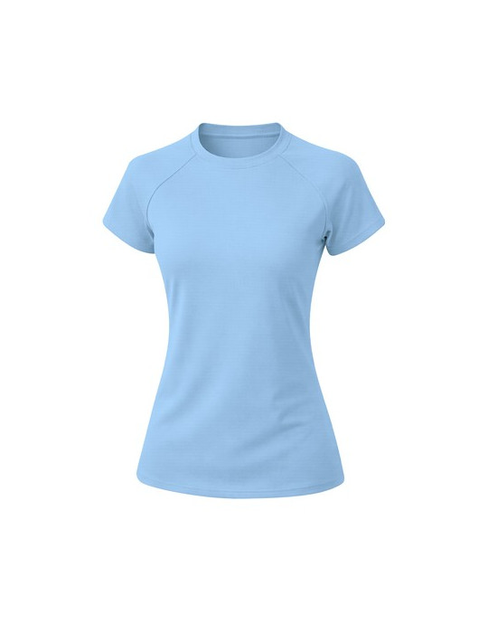 T-Shirt Femme Cocker Matières : polyester Taille textile : S Couleurs : bleu clair cadeau client original