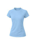 T-Shirt Femme Cocker Matières : polyester Taille textile : S Couleurs : bleu clair cadeau client original