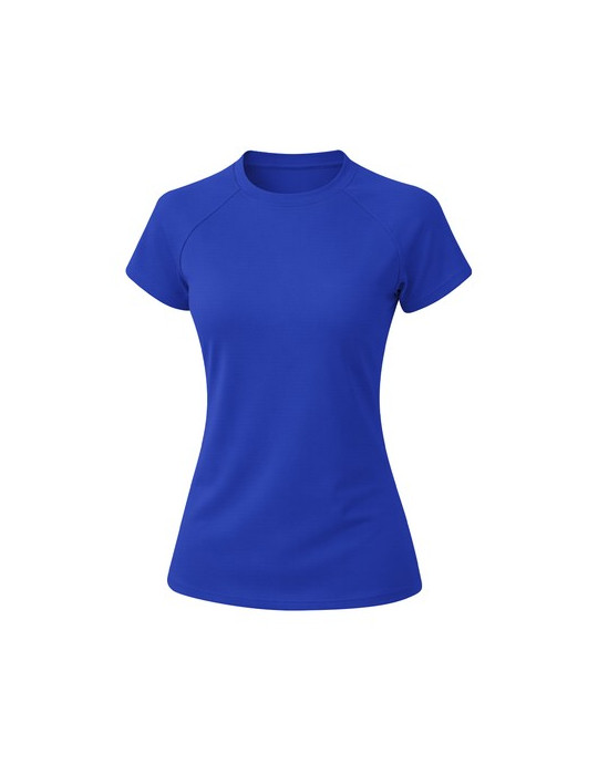 T-Shirt Femme Cocker Matières : polyester Taille textile : S Couleurs : bleu objet publicitaire robuste