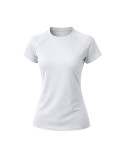 T-Shirt Femme Cocker Matières : polyester Taille textile : L Couleurs : blanc impression haute définition