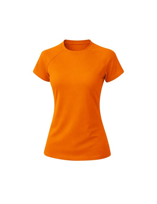 T-Shirt Femme Cocker Matières : polyester Taille textile : XXL Couleurs : orange fluo cadeau collaborateur premium
