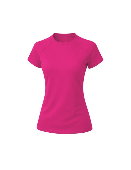 T-Shirt Femme Cocker Matières : polyester Taille textile : XXL Couleurs : fuchsia objet promotionnel éco-responsable