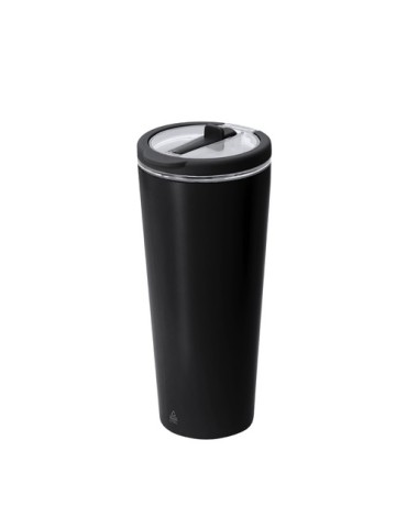 Verre Thermique Calten Couleurs : noir Matières : acier inoxydable recyclé objet promotionnel éco-responsable