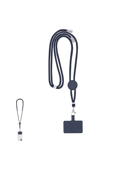 Lanyard Support Zaret Matières : polyester Couleurs : noir goodies entreprise design