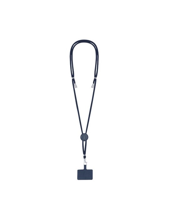 Lanyard Support Zaret Matières : polyester Couleurs : bleu marine marquage laser ultra précis