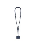 Lanyard Support Zaret Matières : polyester Couleurs : bleu marine marquage laser ultra précis