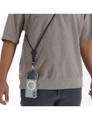 Lanyard Support Zaret Matières : polyester Couleurs : bleu marine goodies publicitaire durable