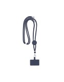Lanyard Support Zaret Matières : polyester Couleurs : vert foncé objet promotionnel éco-responsable