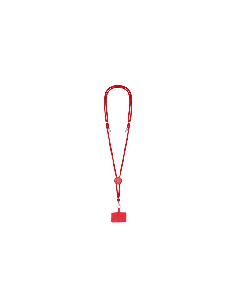 Lanyard Support Zaret Matières : polyester Couleurs : rouge cadeau entreprise pas cher