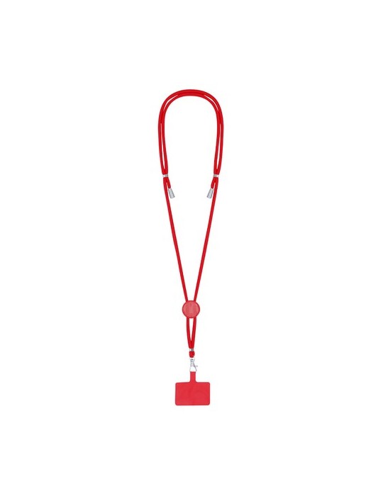 Lanyard Support Zaret Matières : polyester Couleurs : rouge cadeau entreprise pas cher