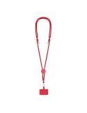 Lanyard Support Zaret Matières : polyester Couleurs : rouge cadeau entreprise pas cher