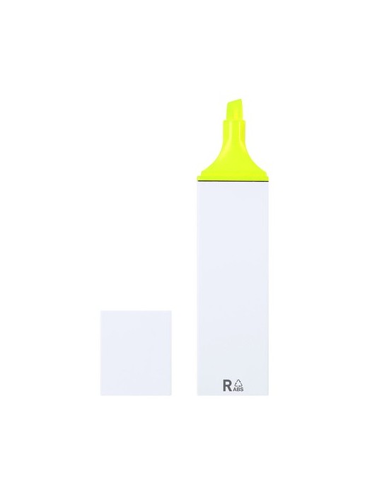 Surligneur Wulf Matières : ABS recyclé Couleurs : jaune personnalisable avec votre logo