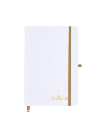 Bloc Notes Cosnova Matières : carton recyclé Couleurs : doré