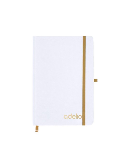 Bloc Notes Cosnova Matières : carton recyclé Couleurs : doré