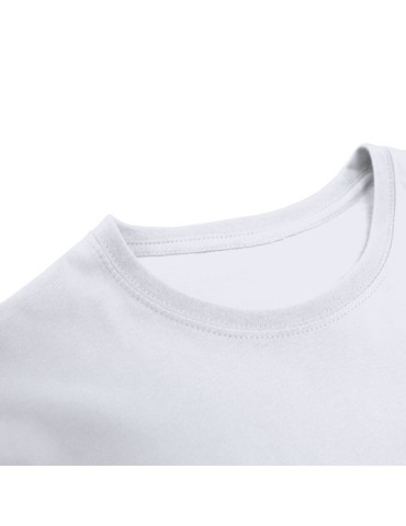 T-Shirt Adulte Blanc Epika Matières : coton Taille textile : L Couleurs : blanc accessoire événementiel unique