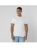 T-Shirt Adulte Blanc Epika Matières : coton Taille textile : 4XL Couleurs : blanc impression logo haute qualité
